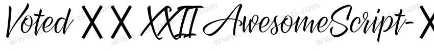 Voted 重置 XXII AwesomeScript字体转换
